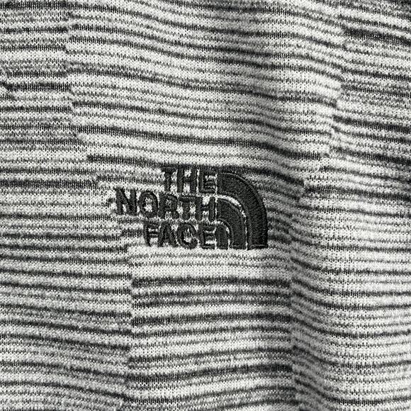 THE NORTH FACE Sweatshirt Womens M Fleece Striped 1/4 Zip Base Layer Gray - Picture 7 of 12